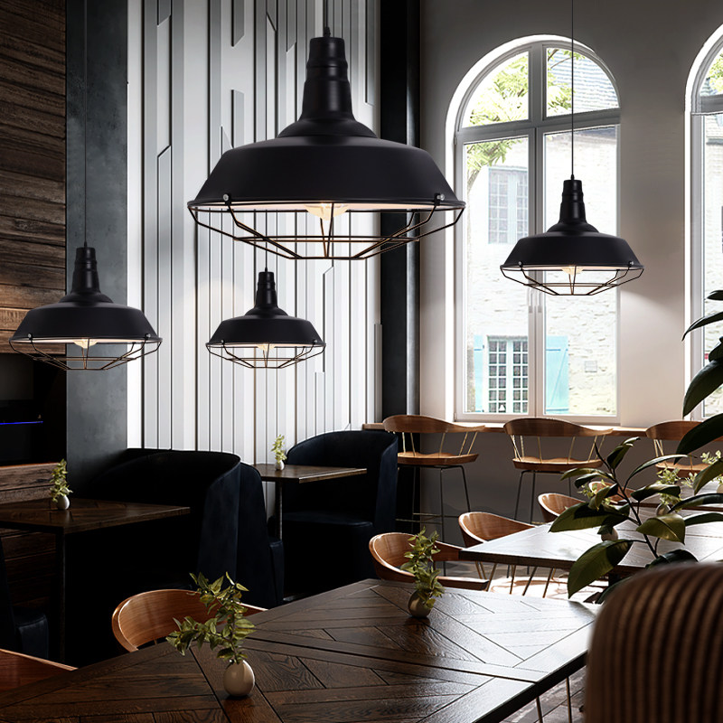 复古工业风loft餐厅吊灯创意个性火锅店铺咖啡厅酒吧怀旧锅盖灯罩,淘宝优惠券,粉丝福利购,淘宝优惠卷