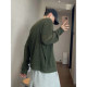 Dannyandzee spring and summer retro loose three-dimensional letter hook pattern stacked semi-transparent hollow thin sweater for men