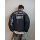 Retro exaggerated puff sleeves and velvet lapel coach jacket