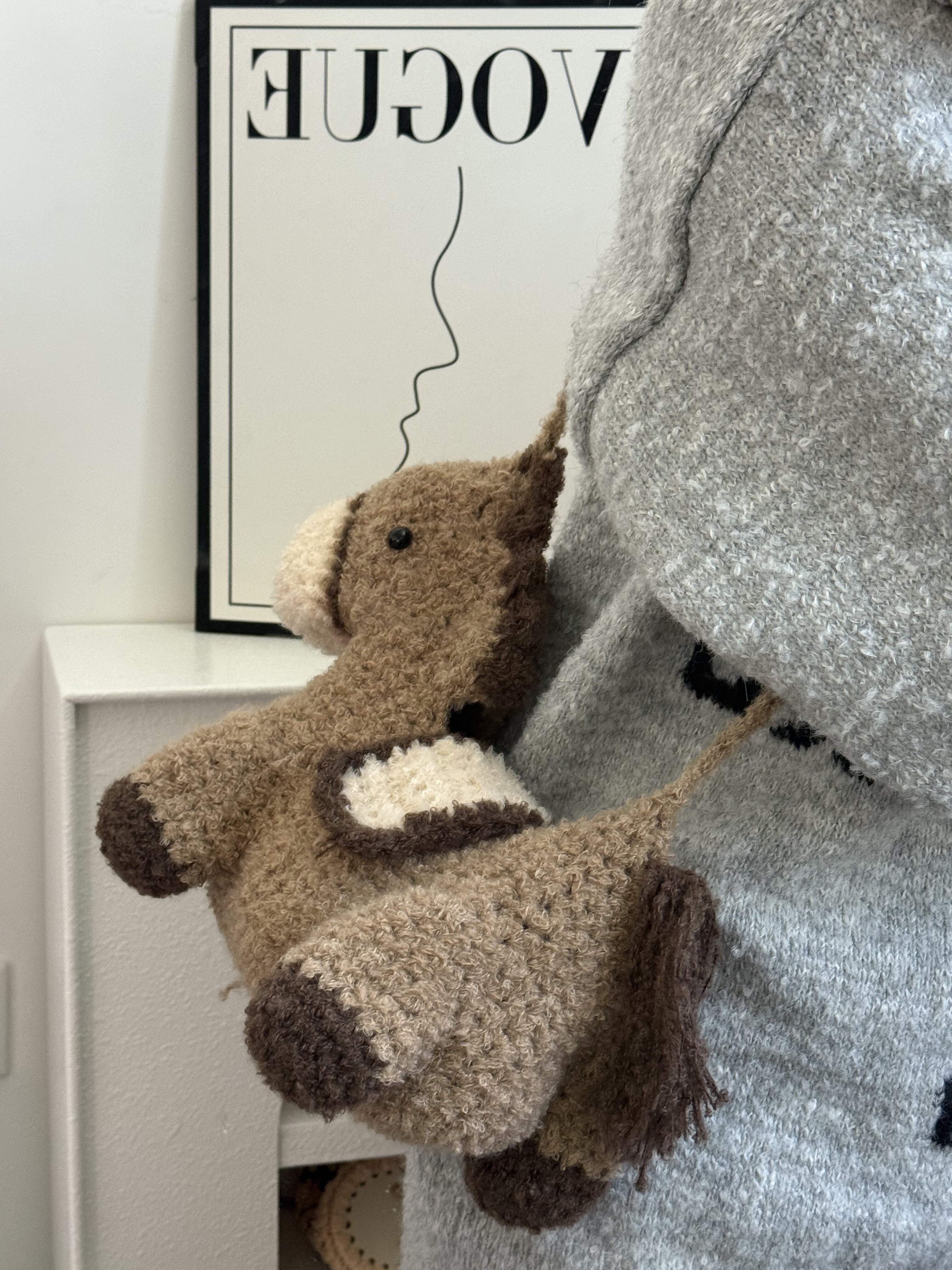 一坨肥猫猫 手工编织diy毛线自制钩针新年可爱小马斜挎包材料包,淘宝优惠券,粉丝福利购,淘宝优惠卷