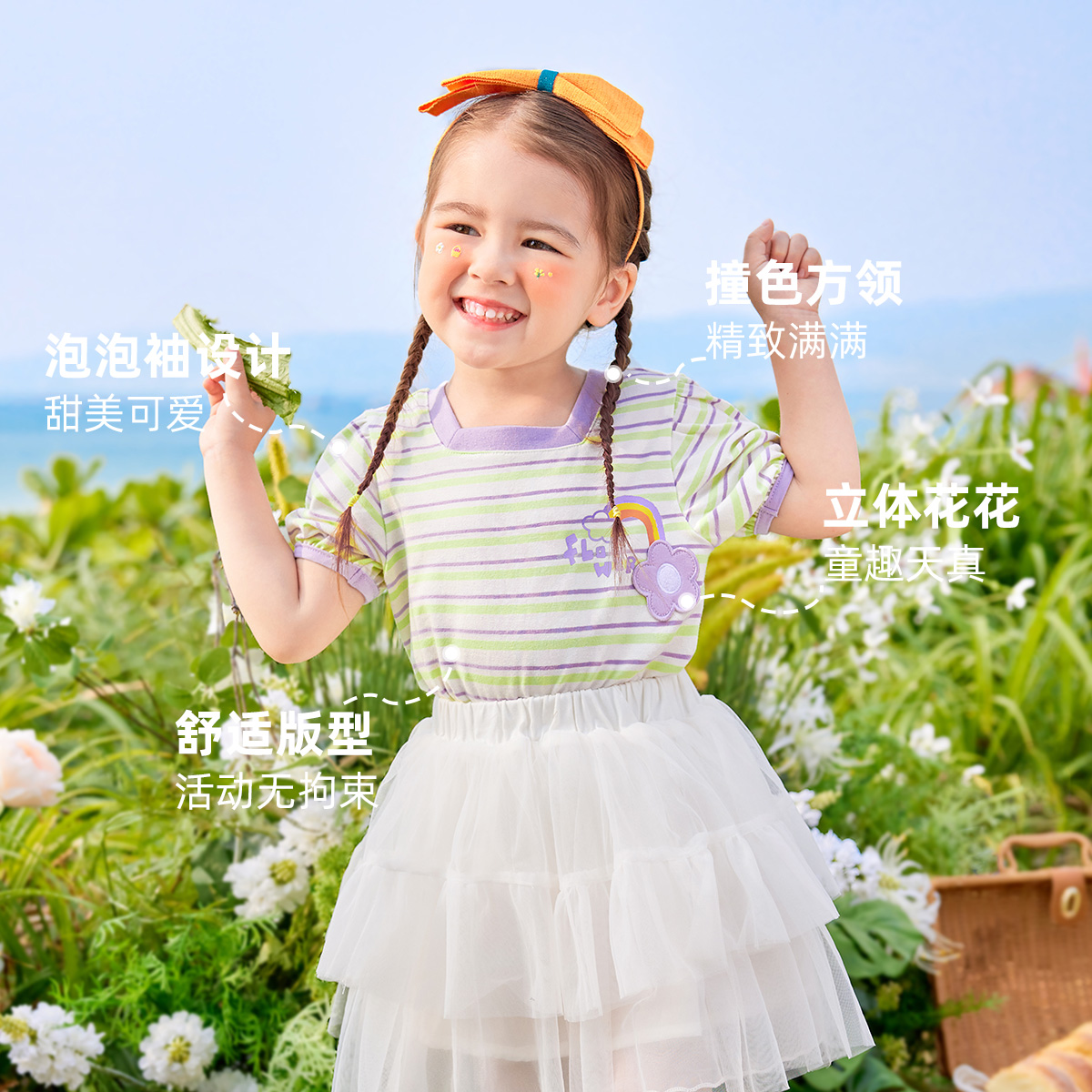 女童t恤夏季宝宝上衣夏款1岁小婴儿半袖薄款小童装-第5张图片-提都小院