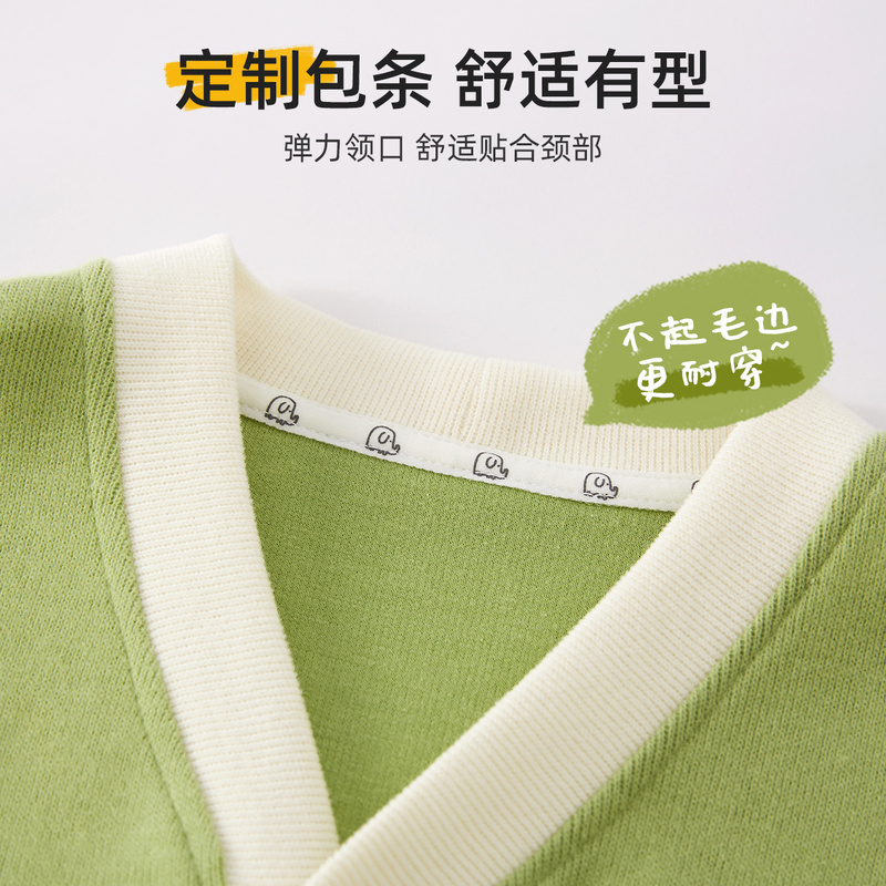 宝宝外套春秋开衫，软软的很贴心，呵护宝宝肌肤，呵护肌肤（宝宝外套春秋婴儿上衣）-第4张图片-提都小院