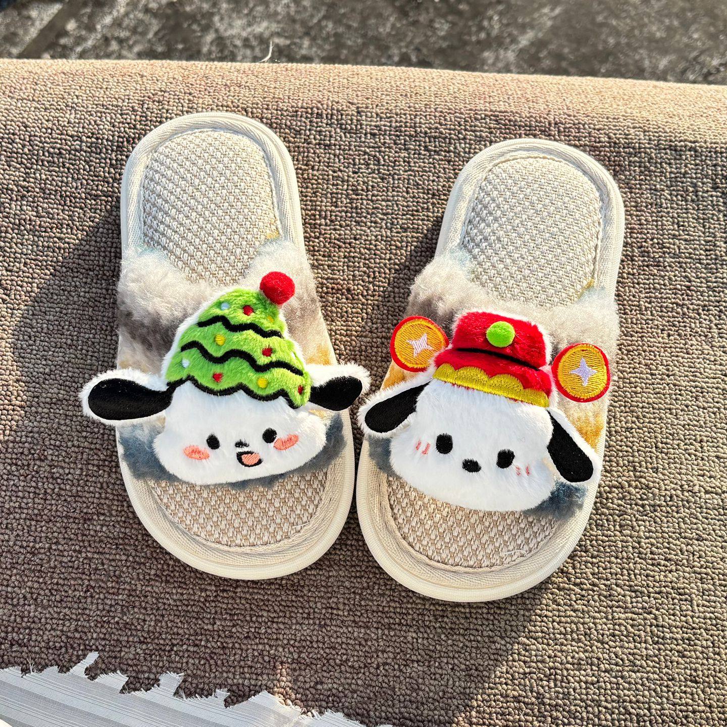 儿童亚麻拖鞋女童2026新款春秋室内居家防滑男童卡通四季棉麻拖鞋,淘宝优惠券,粉丝福利购,淘宝优惠卷