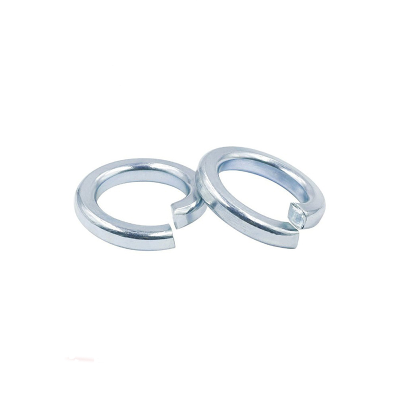 发黑镀锌弹垫国标碳钢GB93镀镍彩锌弹簧垫圈开口弹性垫片M3M4-M48 - 图1