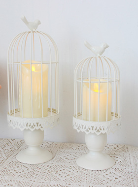 欧式复古艺术铁艺鸟笼装多肉花架花盆摆件婚庆装饰摆件庭院阳台