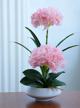 仿真蕙兰花仿真花假花花瓶摆件客厅酒店餐桌花中间逼真绿植手感花
