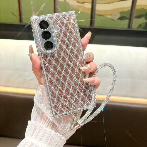 适用于Galaxy三星Zfold7手机壳新款Zfold6保护套折叠屏Zflod5全包防摔Zfold4晶钻手提手链网红女款高级感外壳 - 图2