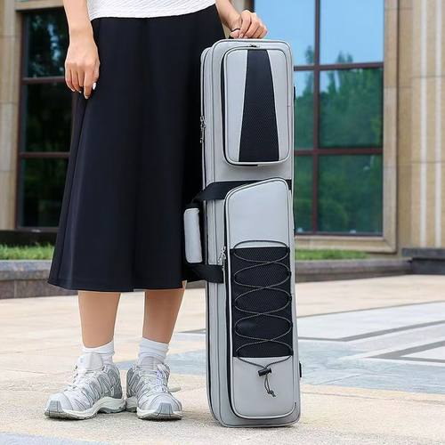 大容量九孔台球杆袋1/2多功能手提单肩双肩背杆盒便携球杆包 - 图0