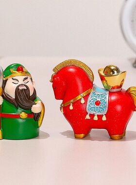 马年职场可爱办公室财神送礼钟馗
