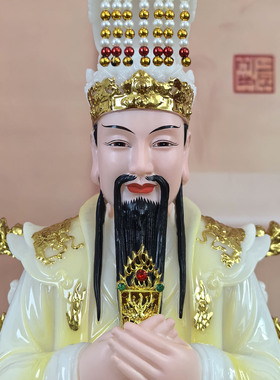 玉皇大帝王母娘娘神像合成汉白玉仿玉石新款玉帝王母娘娘佛像