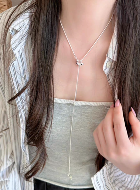 hucares 「星星物语」原创清新感百搭星星项链毛衣链可抽拉锁骨链