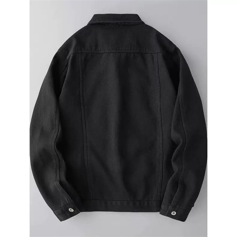 秋冬季黑色加绒加厚牛仔外套焊工耐磨工作服男士潮流帅气工装夹克,淘宝优惠券,粉丝福利购,淘宝优惠卷