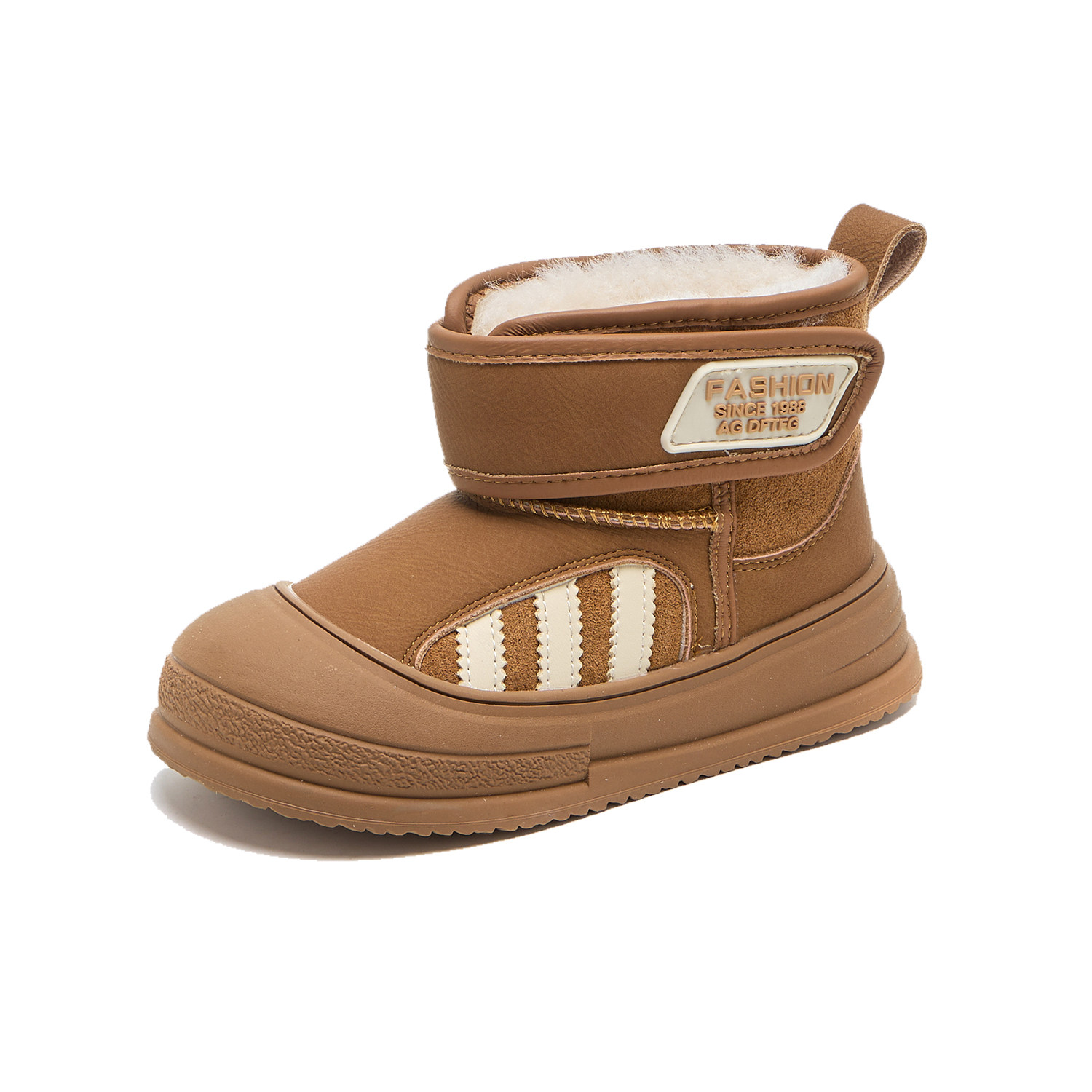 真皮儿童雪地靴2025新款冬季加绒保暖男童短靴防滑女童棉鞋中大童,淘宝优惠券,粉丝福利购,淘宝优惠卷