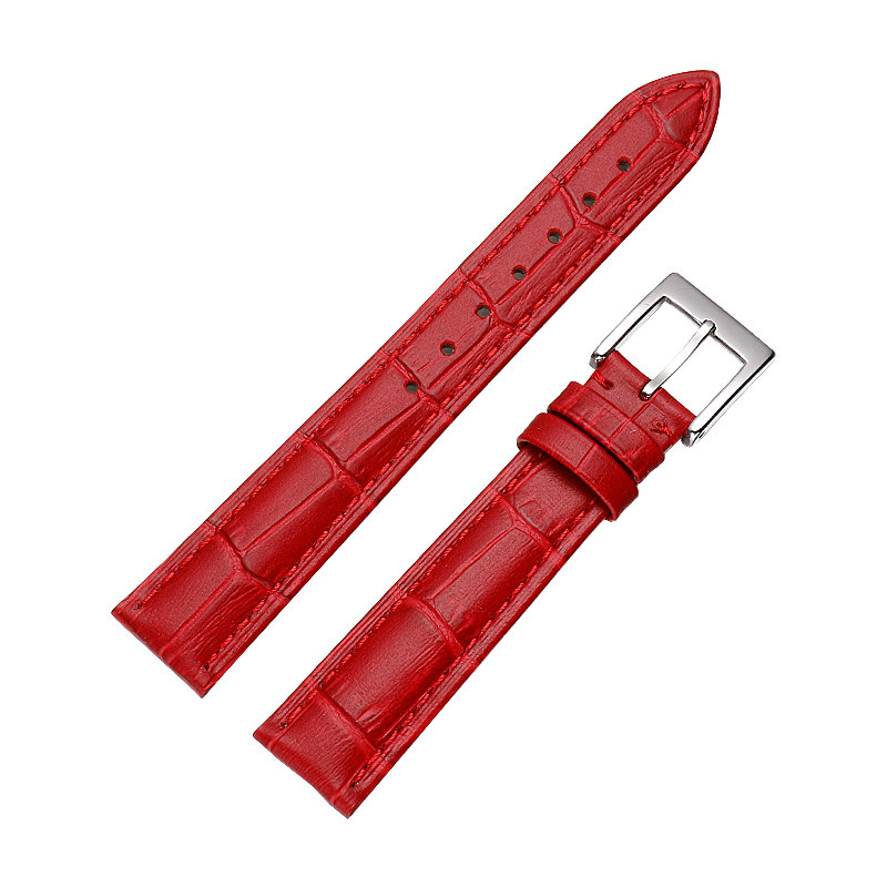 真皮表带适配卡西欧女款手表表带 泊格配件