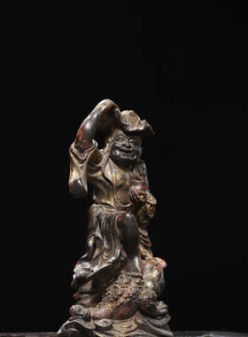 纯铜刘海戏金蟾复古摆件铜像客厅玄关酒柜装饰吉祥物黄铜三足进宝