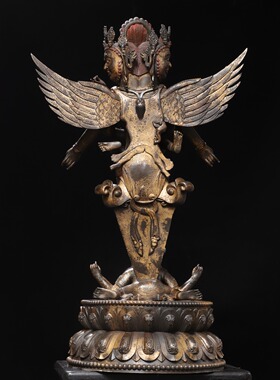 大号普巴金刚撅佛像法器降魔杵纯铜复古寺庙佛堂供奉装饰桌面摆件