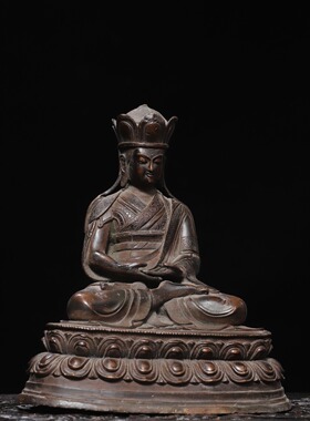 地藏王菩萨仿古铜器鎏金佛像家居佛堂供佛装饰品创意工艺桌面摆件