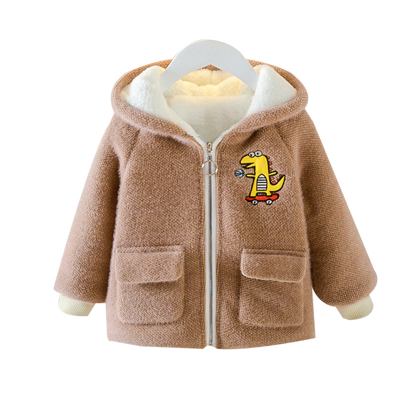 儿童外套男秋冬新款洋气加绒加厚中小童水貂绒男孩宝宝连帽棉衣,淘宝优惠券,粉丝福利购,淘宝优惠卷