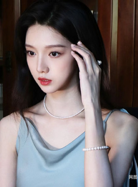 项链正圆澳白淡水小珍珠