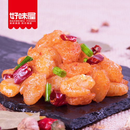 好味屋魔芋爽素虾仁好吃香辣蒜蓉小龙虾办公麻辣条休闲素零食 - 图0