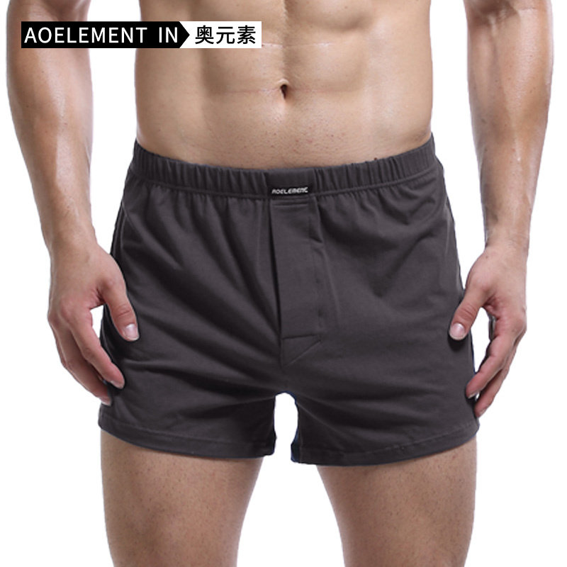 猫人夏棉宽松居家裤衩男士内裤平角裤家居睡裤短裤四角裤衩阿罗裤