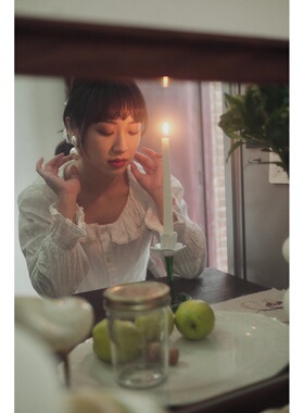 原创极简夸张水滴仿珍珠耳坠复古简约耳环女S925银针耳钉耳饰手工