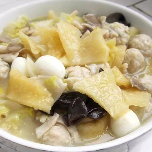 皮肚油炸猪皮肉皮淮安特产皮肚干货火锅凉拌响皮500克脊背皮(加厚 - 图1