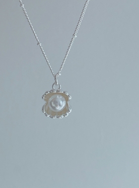 日韩贝壳珍珠项链简约优雅日常时尚约会通勤