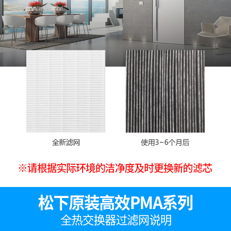 松下中央新风滤网滤芯过滤网吊顶15/18/25/28/35/50ZDP1/25ZDP2C - 图0
