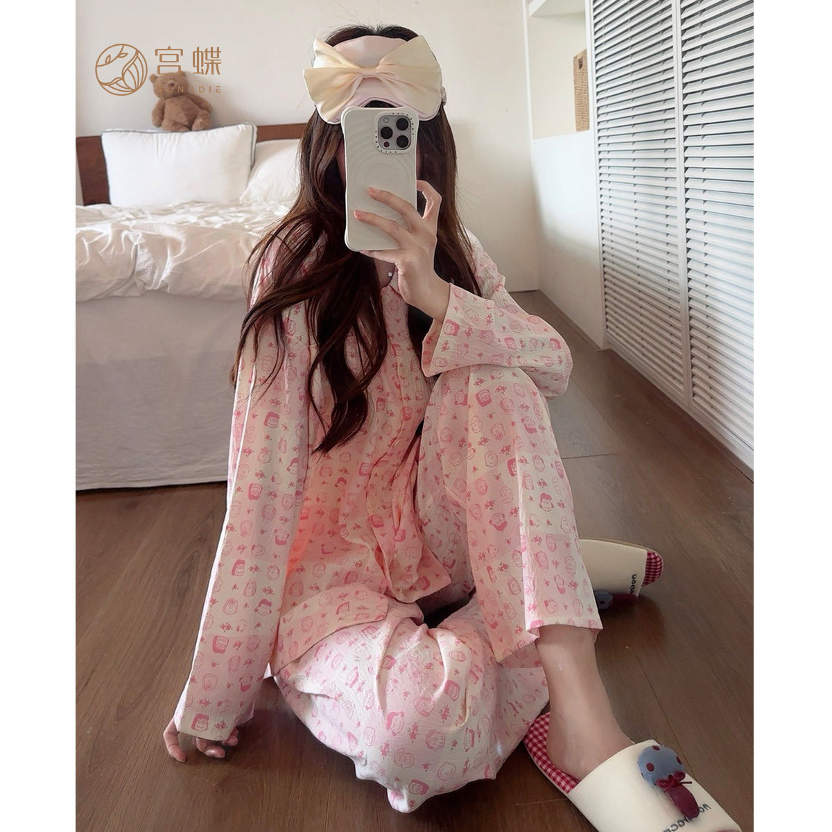 宫蝶【轻柔软】史努比少女睡衣秋季甜美