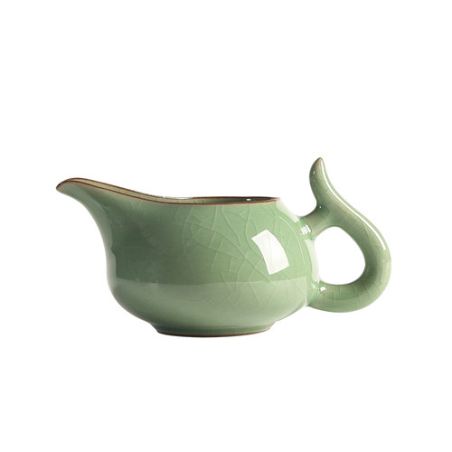龙泉御茗青瓷冰裂功夫茶具公道杯陶瓷大号过滤分茶器茶海茶道配件 - 图3