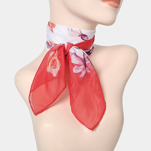 春秋新款百搭时尚印花小方巾雪纺薄款纱巾妈妈女护颈装饰丝巾围巾,淘宝优惠券,粉丝福利购,淘宝优惠卷