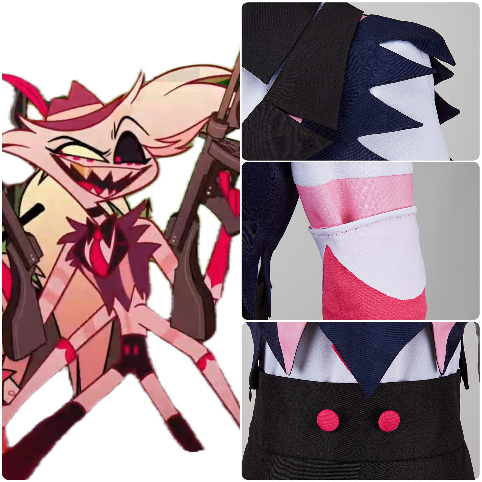 炫漫 预售 地狱客栈 Angeldust 动漫服装cosplay女装套装,淘宝优惠券,粉丝福利购,淘宝优惠卷