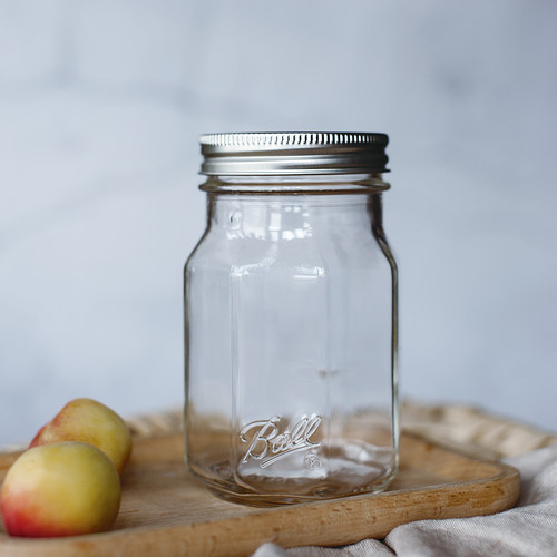 现货美国BALLMasonJar梅森瓶八棱杯16oz无铅密封咖啡耐热玻璃水杯 - 图2