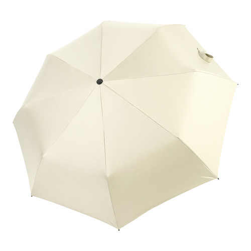 纯色系晴雨两用雨伞女折叠简约太阳伞防紫外线黑胶遮阳伞自动男士 - 图3
