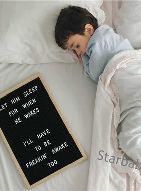 ins手工毛毡字母木制含大留言板