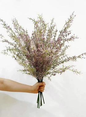 花饰界婚庆布置仿真花雪柳飘雪客厅插花摆件柳枝拍照摄影道具婚礼