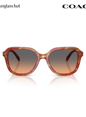 COACH/蔻驰【2025秋冬新品】太阳镜女渐变色墨镜方形眼镜0HC8437U