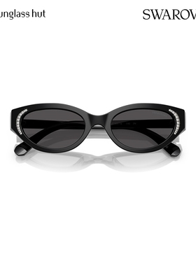 施华洛世奇防晒椭圆形女性墨镜