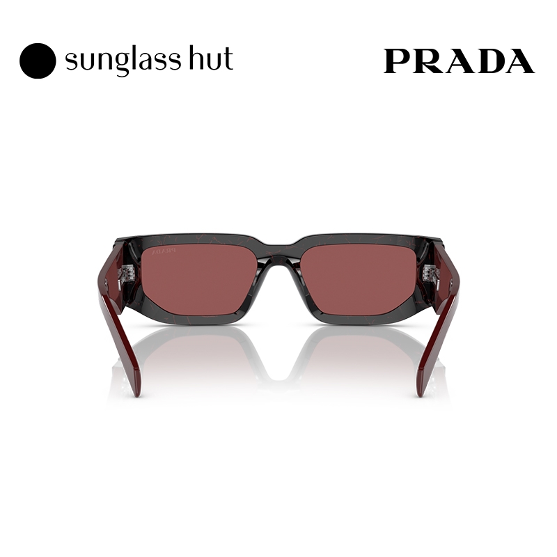 PRADA普拉达Symbole太阳镜黑超窄框男墨镜0PR09ZSF - 图2