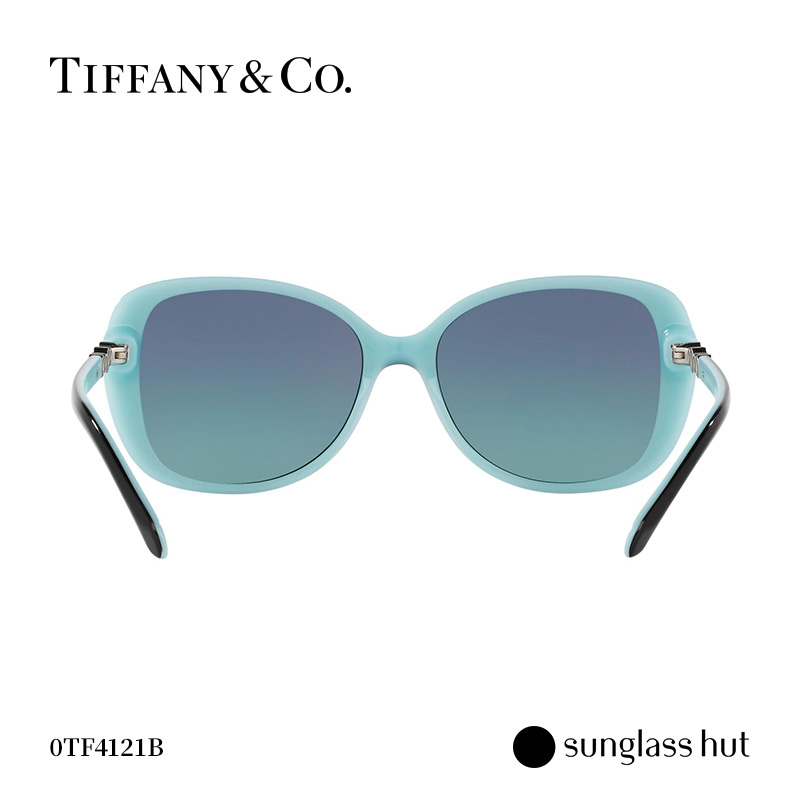 TIFFANY＆CO./蒂芙尼经典蓝方框时尚潮流女款太阳镜墨镜 0TF4121B-图2