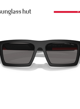 普拉达方形男性太阳镜