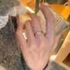 S925 sterling silver marquise zircon ring women's niche light luxury high-end versatile fashion ring non-fading jewelry trend