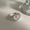 Sweet Love White Chalcedony Ring Women's Autumn and Winter New Style Light Luxury Versatile Temperament High-end Adjustable Index Finger Ring
