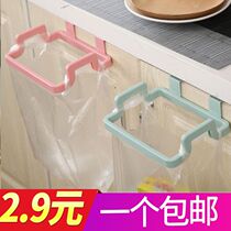 Free-to-punch Hanging Cabinet Shelve Plastic Garbage Rack Cabinet Back Type Hand Garbage Bag Holder Fur Towels