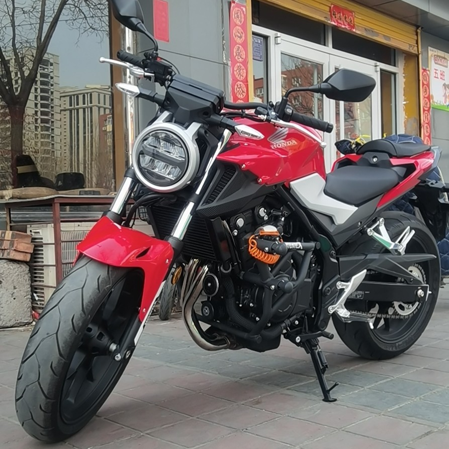 适用于本田CB400F改装圆灯 cb300r无损安装前大灯总成 LED头灯-图2