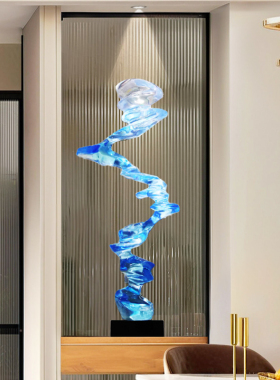 冉冉上升玄关酒店装饰摆件高级感