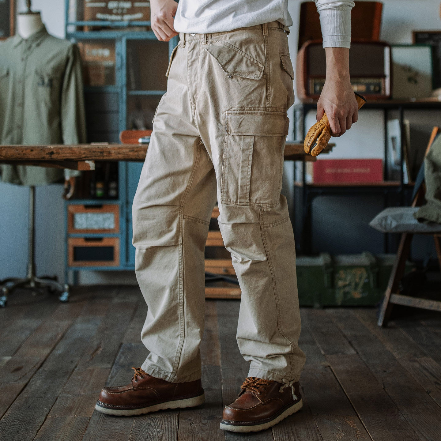 靛海 美式复古m51伞兵军裤 重磅纯棉水洗战术裤口袋休闲工装裤男,淘宝优惠券,粉丝福利购,淘宝优惠卷