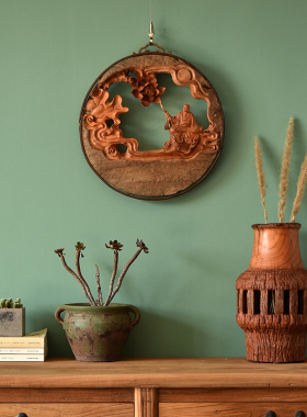 底座插花摆件凳子老木头