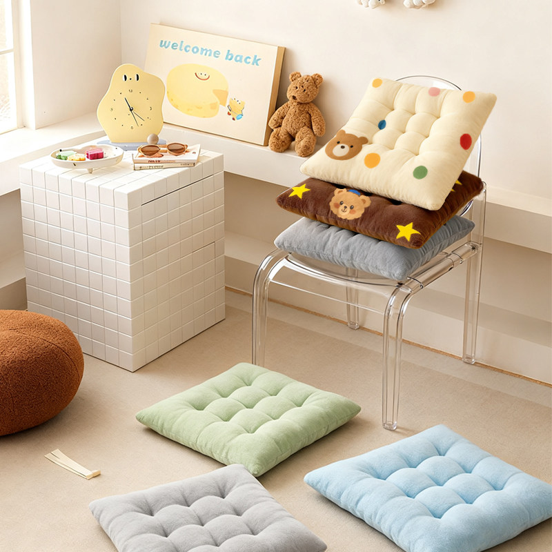 牛奶丝坐垫办公室椅子椅垫久坐加厚护腰升级款柔软舒适2025新款